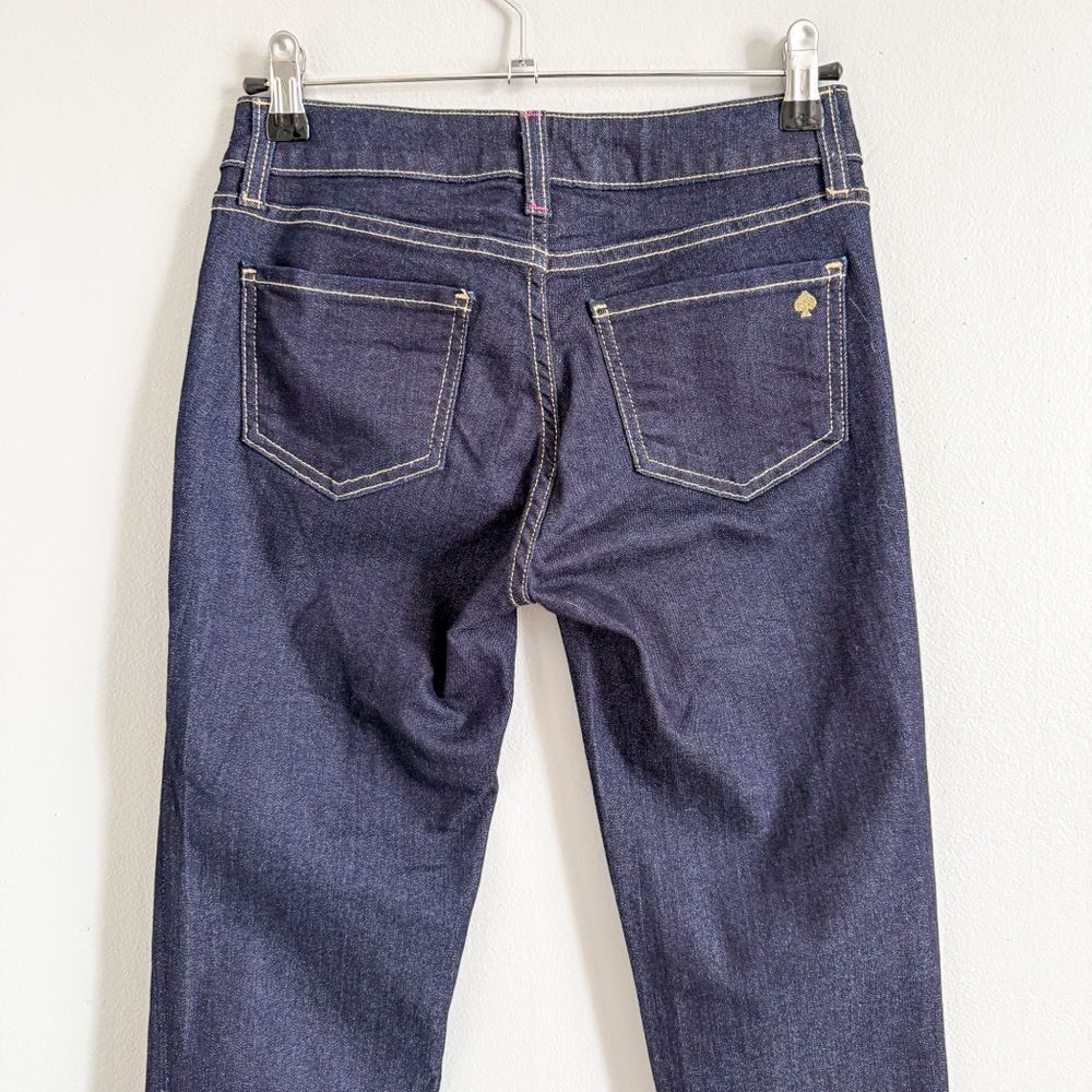 Kate Spade Dark Blue Play Hooky Skinny Jeans Size 24 - Picture 4 of 7